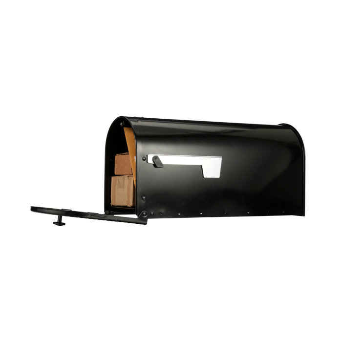 Architectural Mailboxes Edwards Steel Post Mounted Mailbox with